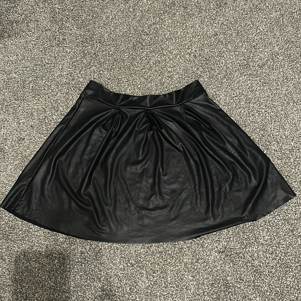 Black Leather Skirt